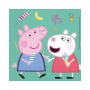 Juego de 20 Servilletas Peppa Pig y George 