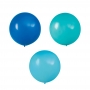 Set 3 Globos Foil Azul y Verde 60 cm 