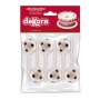 Set de 6 Toppers Balones de Fútbol