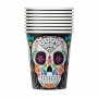 Set 8 vasos Día de los Muertos