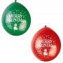 Set de 10 Globos Merry Christmas 23cm