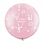 Set de 2 Globos Comunión Rosa 75 cm