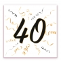 Set de 20 Servilletas 40 Cumpleaños