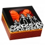 Set de 3 cajas para 4 cupcakes Calavera