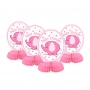 Set de 4 Centros de Mesa Elefante Rosa