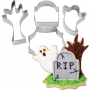 Set de 4 Cortadores 3D Halloween