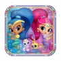 Set de 8 Platos Shimmer y Shine 23 cm