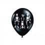 Set Globos Negros con Esqueletos