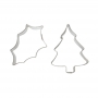 Set Mini Cortadores Holly & Tree