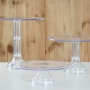 Set de 3 Stands Transparentes Altura Variable