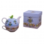 Tetera con taza de porcelana Cheeky Owl