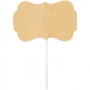 Toppers para Cupcakes en forma de Etiqueta