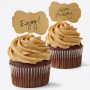 Toppers para Cupcakes en forma de Etiqueta