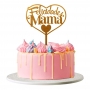 Topper para Tarta Felicidades Mamá 14 cm