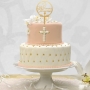Topper decorativo Mi primera Comunión dorado