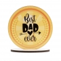 Topper para tarta Best Dad Ever 11,5 cm