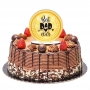 Topper para tarta Best Dad Ever 11,5 cm