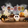 Toppers para Dulces Calavera Halloween 16 ud