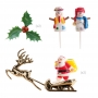 Toppers de Navidad para Dulces 6 ud