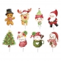 Set de 16 Toppers Navidad