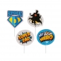Topper para Dulces Súper Papá 8 ud