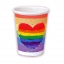 Vasos Arco Iris de Cartón