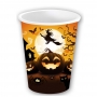 Vasos de Papel Calabaza Halloween 6 ud