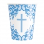 Vasos de Papel Comunión Azul 8 ud