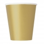 Vasos de Papel Dorados 270 ml 8 ud