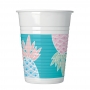 Vasos de Plástico Piña Pastel 8 ud