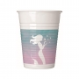 Juego 8 Vasos Sirena Azul y Rosa