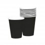 Vasos de Papel Negros 266 ml 8 ud