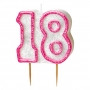 Vela 18 Cumpleaños Rosa
