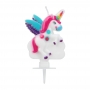 Vela de Cumpleaños Unicornio Arcoíris