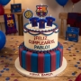 Pack 5 velas cumpleaños FC Barcelona escudo camiseta y balón
