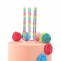 Velas de Cumpleaños Rainbow 18 cm 6 ud