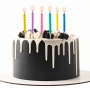 Set 6 velas arcoiris