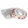 Cinta Adhesiva Red floral fabric