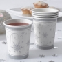 Juego de 8 Vasos Snowflakes