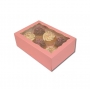 Caja cupcakes 6 uds. Color Rosa