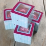 Pack de 4 cajas para 1 Cupcake Elegance