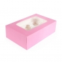 Caja para 6 cupcakes Baby Pink