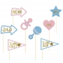 Accesorios para Photocall Baby Shower Boy or Girl 8 pcs. Accesorios para Photocall Baby Shower Boy or Girl 8 pcs.