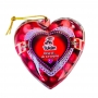Perlas de Chocolate Rojas en Bombonera Corazón 70 gr