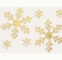 Cinta Satinada Gold Snowflake (2 mts)