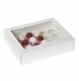Caja 24 mini cupcakes Blanco Satinado