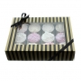 Caja para 12 cupcakes Luxury Negro y Oro