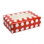 Caja para 6 cupcakes Polka Dot Red
