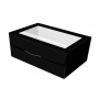 Caja para Galletas Negra 19 x 11 x 5 cm de alto Caja para Galletas Negra 19 x 11 x 5 cm de alto
