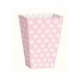Cajas para Palomitas Rosas con Lunares Blancos 8 ud Cajas para Palomitas Rosas con Lunares Blancos 8 ud